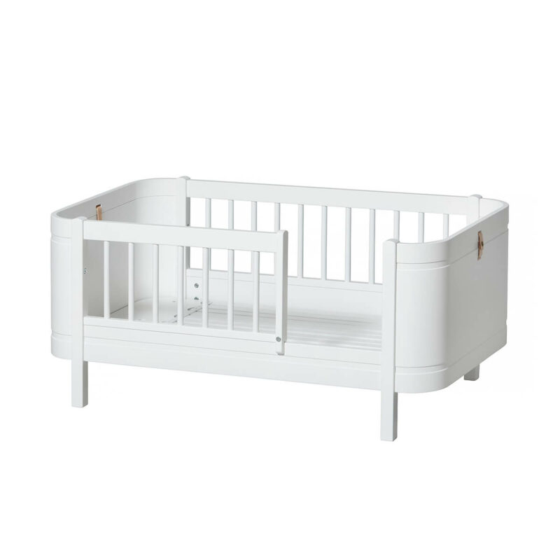 Oliver furniture Kinderbett mini+ weiss Juniorbett mit Fallschutz
