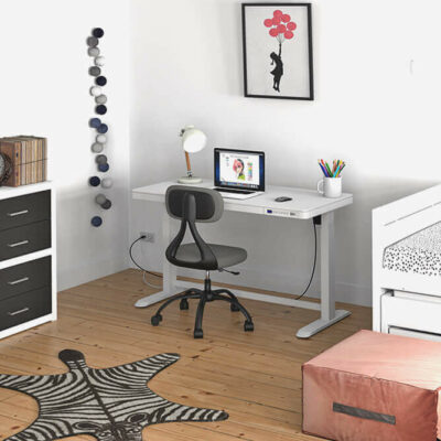 Lifetime Schreibtischstuhl SUNNY und Lifetime Schreibtisch Rise elektrisch verstellbar inkl. Schublade und USB