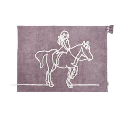 minividuals Teppich Mädchen mit Pferd